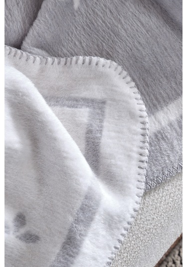 Afra Battaniye Çift Kişilik Gri