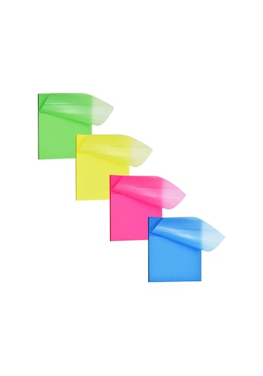 Gen-of Şeffaf Post-it Yapışkanlı Not Kağıdı 76x76 Mm 40 Yp