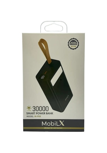 Mobilx 30000 Mah 22.5w Hızlı Şarj Powerbank Siyah