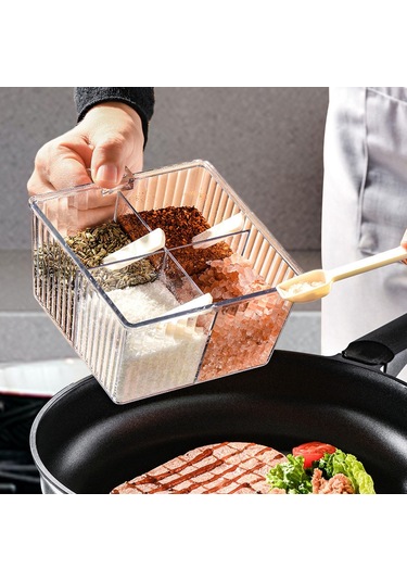 Suntek Restoran Mutfak Beyazı Için Kapaklı Ve Kaşık Çeşni