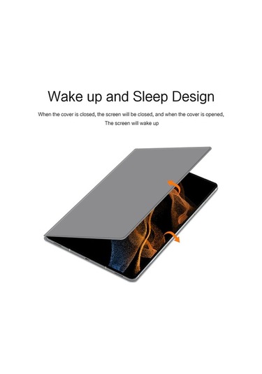 Didadodo Samsung Tab S9 Ultra 14.6 2023 Kılıf - Otomatik Uyandırma Kalem Yuvası Katlanabilir Stand