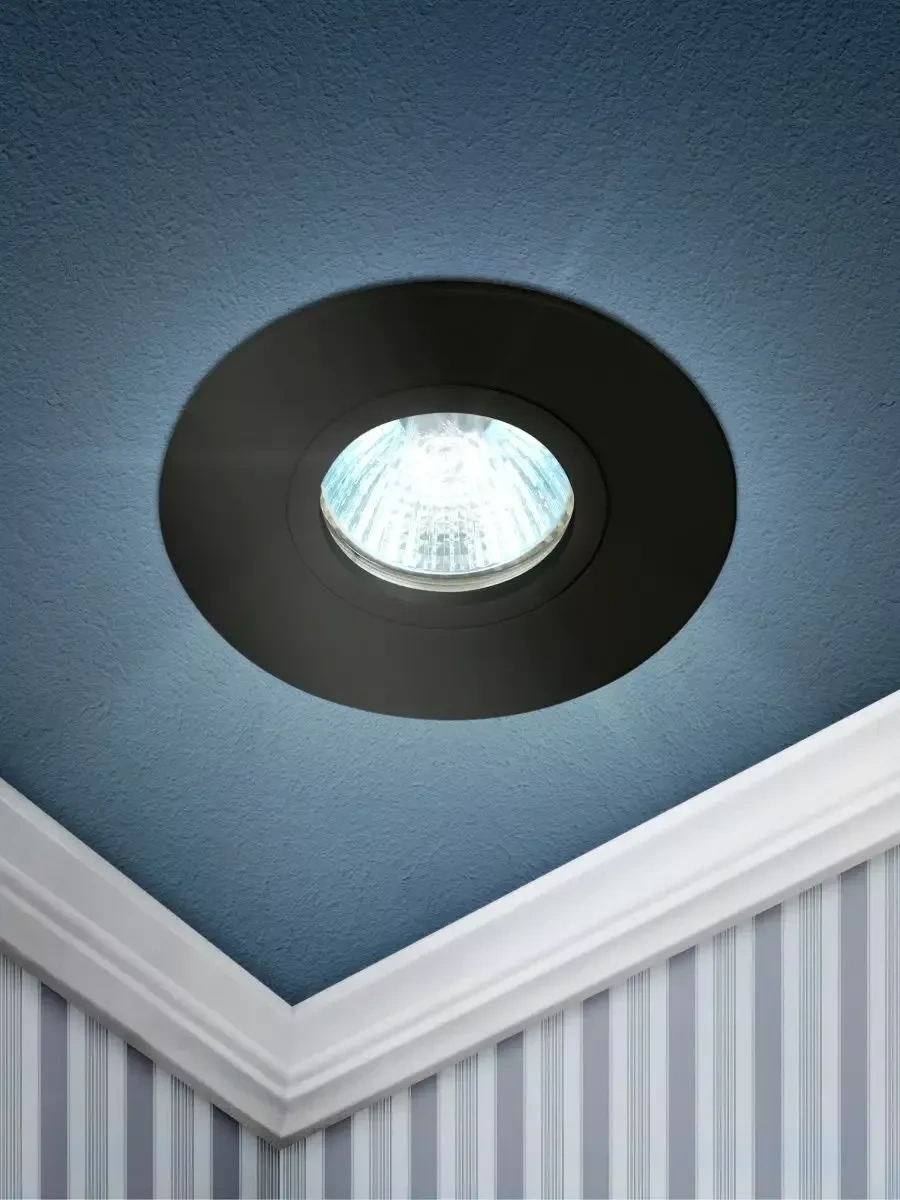 Era Vegatif Tavan Apliği Gu5.3 Ampul İçin 240338349 Siyah