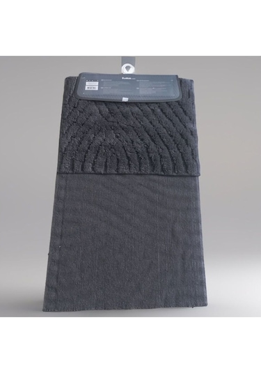 Özdilek Tufting Roma 2'li Banyo Paspası 60x100+50x60 Antrasit Çok Renkli