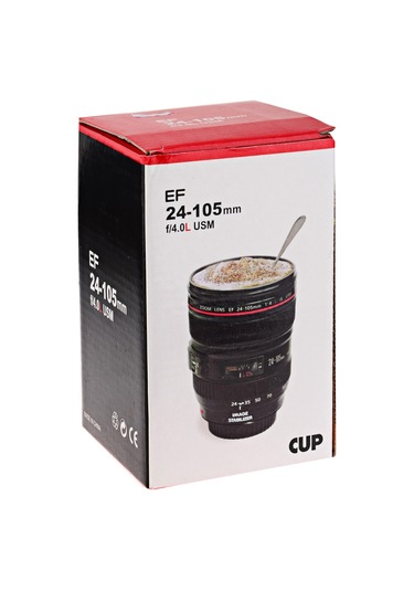 Mini Zoom Ef 24-105mm F/4.0l Usm Lens Kahve Termos Fincan Kupa