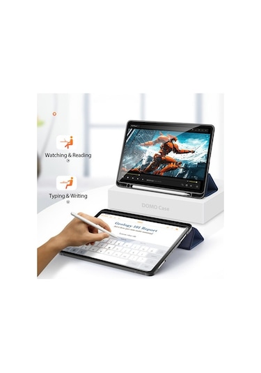 Dux Ducis Apple Uyumlu iPad Pro 12.9 (2021-2020-2018 )Kılıf Kalem Yerli Soft