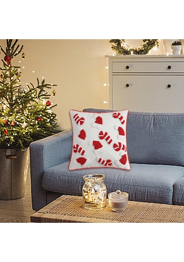 Suntek Yılbaşı Yastık Kılıfı Yıkanabilir Atma 45cmx45cm