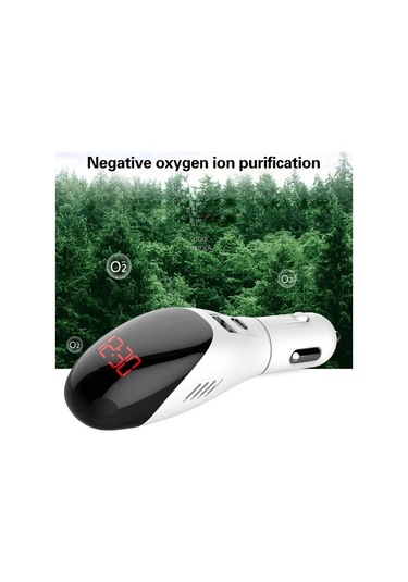 Wondernest Çok Fonksiyonlu Formaldehit Giderici Hava Temizleyici Qc3.0 Araç Şarj Ekranlı Beyaz Beyaz