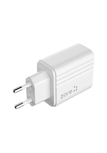 Alan Tech Play Serisi Pl1 Type-c 2in1 Seyahat Şarj Aleti 12w - Beyaz Beyaz