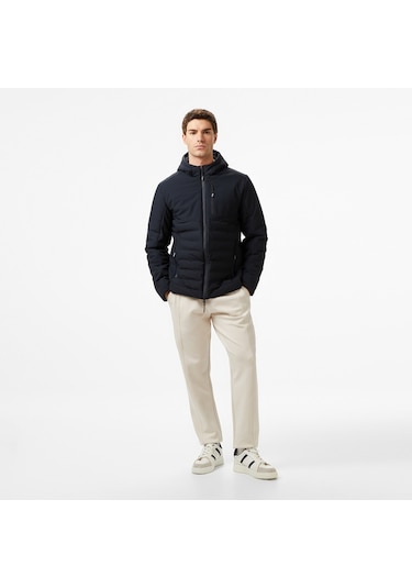 Nautica Erkek Siyah Regular Fit Mont Düz J57027t Lacivert