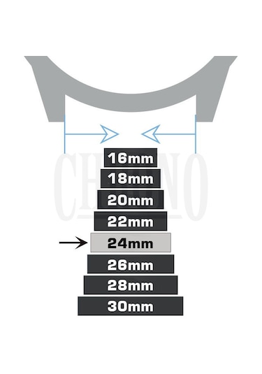 24mm Bordo Hakiki Deri Saat Kordonu Kayış