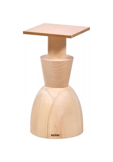 Masifart Eddie Oscar Ayak Cilasız Ham Ahşap