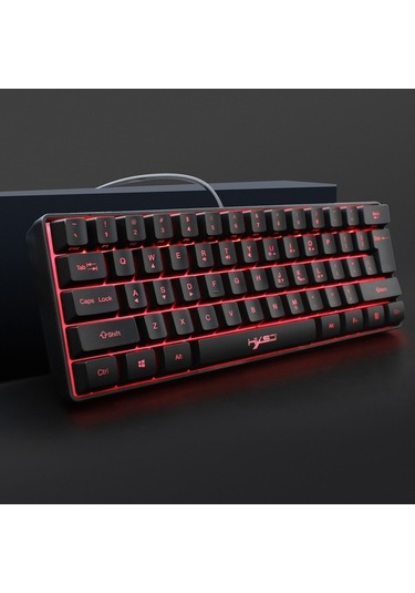 Dancemonkey Kablolu Oyun Klavyesi Rgb Streamer Kablolu Klavye 61 Tuşlu Oyun Klavyesi Oyun/ofis Siyah Siyah, Kablosuz Modda Kullanılabilir,