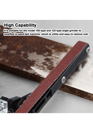 Yaleker Taşlama Makinesi İçin Çok Amaçlı Zımpara Kayışı Dönüştürme Aparatı - 100/125 Model Uyumlu