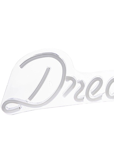 Homyl Led Neon Işık Usb Powered "rüya" Bar Oturma Odası Pembe Pembe