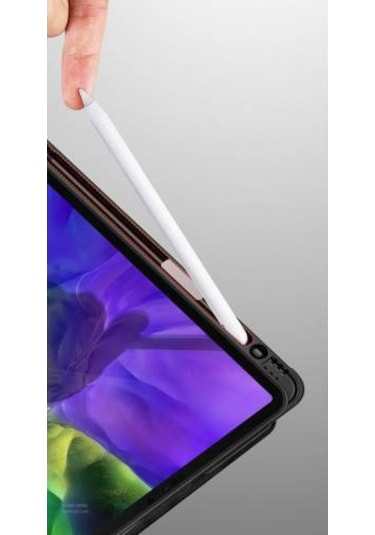 Polham Apple Uyumlu iPad  Pro 12.9 Kılıf 2020-2018 Kalem Ye