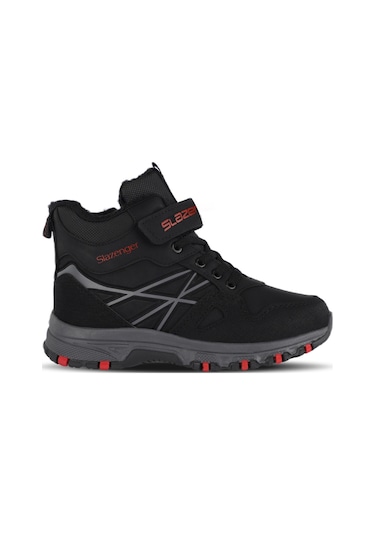 Slazenger NESKE Çocuk Cırt Cırtlı Siyah / Kırmızı Bot