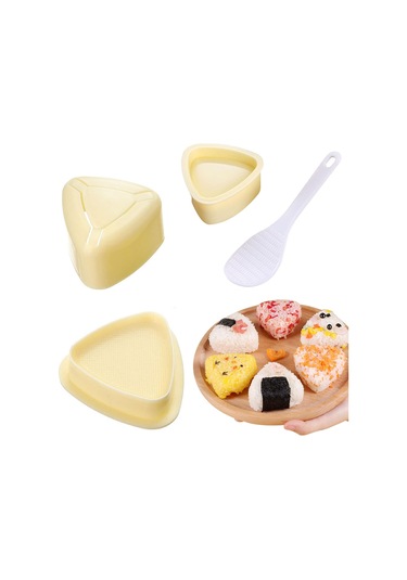 Pxcl Suşi Kalıbı, 2 Parça Suşi Kalıbı Seti, Kendin Yap Kalıp, Üçg Sarı