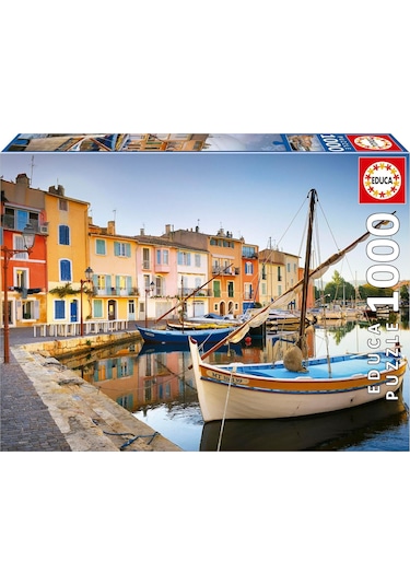 Educa 1000 Parça Proven Martigues Limanı Puzzle - 19928 - Harbour In Martigues Provence