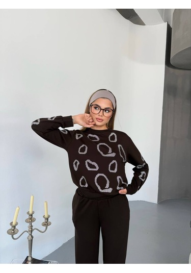 Fonna Fashıon Tk-2578 Bayan Takım Oysho Kahve