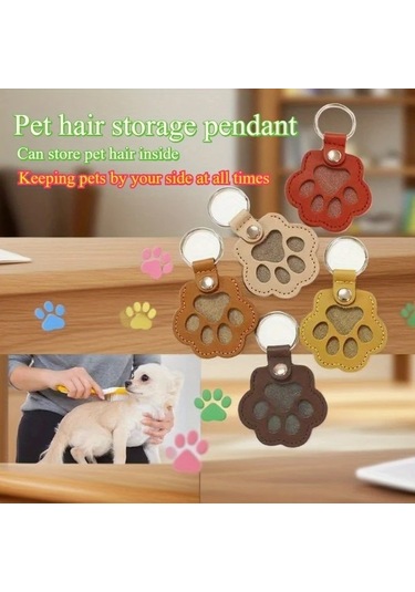 Elmpaly Siyah 1 Adet Evcil Hayvan Kılı Saklama Çantası, Kedi Köpek Tüy Toplayıcı, Pu Malzeme