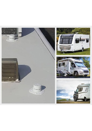 Suntek Genel Rv Kanal Havalandırma Kapağı Karavan Siyah