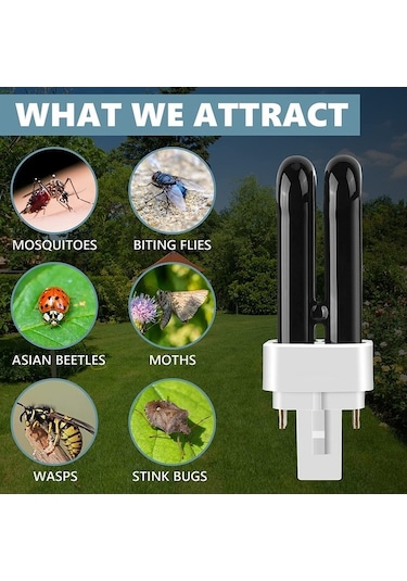 Pazly 4'lü Sivrisinek Öldürücü Ampul Seti - 7w Uv Işık, Dynatrap Dt1050/1100/1250 Uyumlu, 20-50 M² Alan Kapsamı