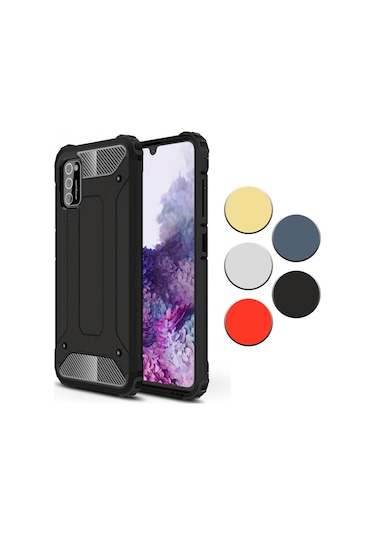 Fitcase Samsung Uyumlu Galaxy A02S (A025) Zirh Tank Tam Koruma Arka Kapa 512895074