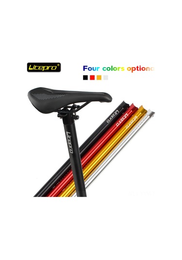 Geeksen Brompton İçin Litepro Alüminyum Oturma Kolu - 31.8mm, Ultra Hafif, Dayanıklı, Altın Rengi, Cnc İşlenmiş, Korozyona Dayanıklı, Kol Açısı Ayarlanabilir Altın