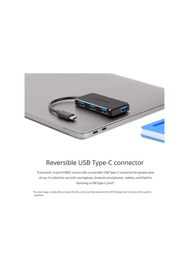 Transcend Ts-hub2c 4-port Usb 3.1 Gen 1 Type-c Hub, 5gbps Hız, Ma