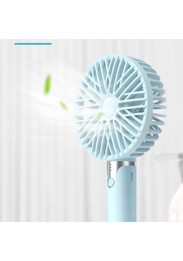 Hız Ayarlanabilir Taşınabilir El Mini Fan Usb Şarjı, Mavi 73aug6 Mavi