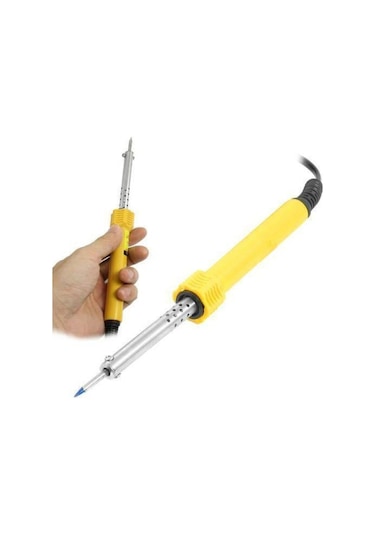 60 Watt Topraklı Profesyonel Lehim Kalem Havya Lüx Set Lehim Teli