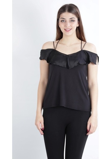 Alexandergardı Askılı Fırfırlı Madonna Yaka Bluz (B20-Cmlblz02)