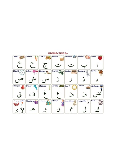 Ceylan Adam 100x150 Cm Statik Kağıt Elif-ba Öğrenme Tahtası Diğer