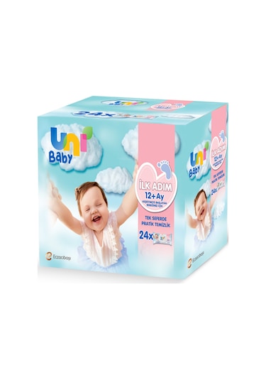 Uni Baby İlk Adım Islak Mendil 24 x 52'li 1248 Yaprak