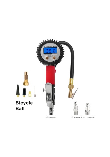 Xuweiwei Dp-206 Top Bisiklet Lastik Basınç Ölçer Elektronik Şişirme Aracı Tüm Modeller Evrensel Test Cihazı