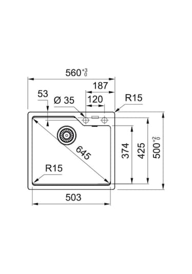 Franke 610-56 Tek Gözlü Oyster Eviye