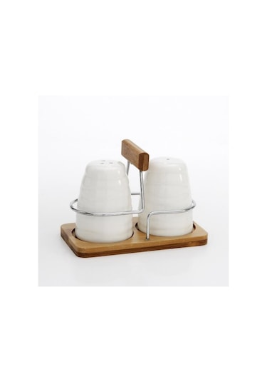 UN 6835 FAME KİTCHEN 2 Lİ STANDLI BAMBU TUZLUK BİBERLİK