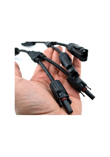 Mc4 Solar Kablolu Paralelleme Soketi Güneş Panel Konnektör İkili