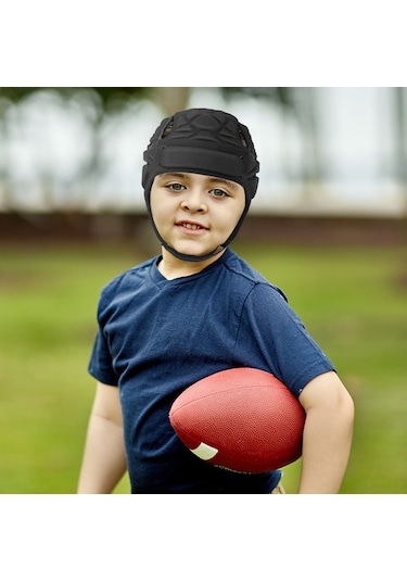 Geeroyoo Çocuklar İçin Yumuşak Rugby Kaskı - Hafif Ve Konforlu Futbol Başlığı Yeşil