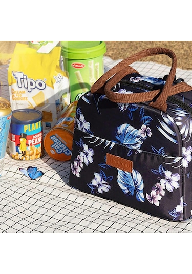 Tip I Heopono Şık Yalıtımlı Öğle Yemeği Çantası Oxford Kumaş Bento Kutusu Soğutucu Çanta Çok Renkli --