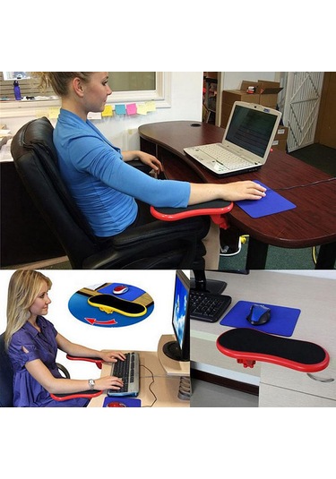 Kangvka Ergonomik Dizüstü El Destekleyici - 180 Dönebilen Ofis El Bastonu, Wrist Ağrısı Azaltıcı, Siyah Abs Malzeme