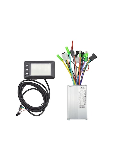 Suntek Lcd Ekran Paneli 36v 60v Ile Elektrikli Bisiklet Beyaz