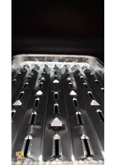 Plado Delikli Alüminyum Pişirme Kalıbı 245364152 Krom