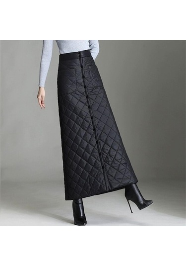 Fastbuy Dolıty Kadın Etek - Yumuşak Rüzgar Geçirmez, Yüksek Bel, Flört Stili Siyah Siyah