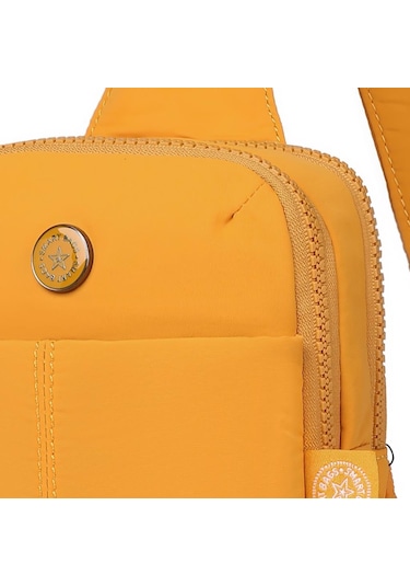 Smart Bags Mikro Poly Kumaş Kadın Bodybag Postacı Çantası 3337 Hardal
