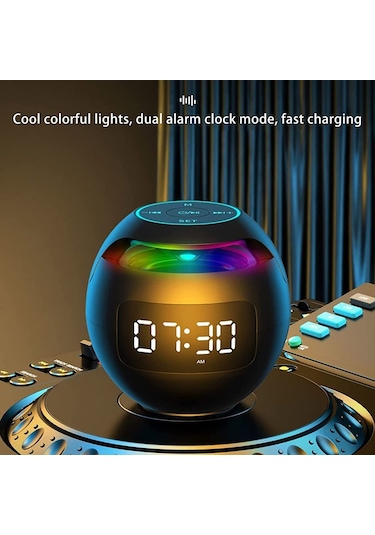 Butu G-90S Çalar Saat FM Radyo Akıllı Subwoofer Taşınabilir Kablosuz Bluetooth Hoparlör