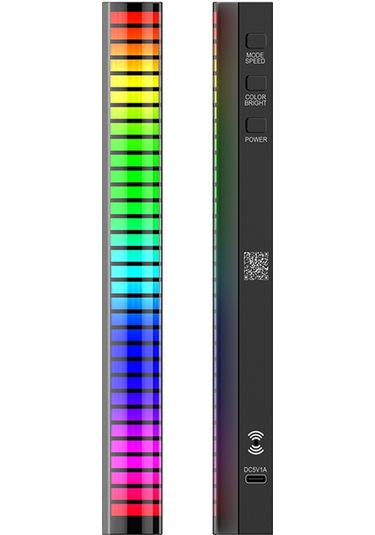 Shineyee Usb Ses Kontrollü Bluetooth Led Araç Içi Aydınlatma Rgb Müzik Ritim Işığı