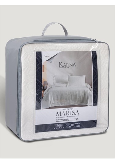 Yatak Örtüsü Marisa Nefes Alabilen, Hafif Ve Şık Tasarımlı Krem