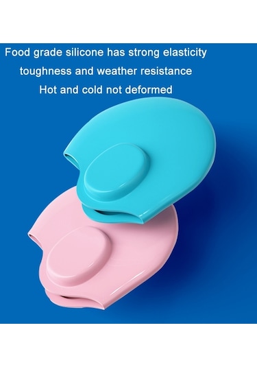 Wave Su Geçirmez Düz Renk Kulak Koruyucu Silikon Yüzme Bonesi, Renk: Beyaz