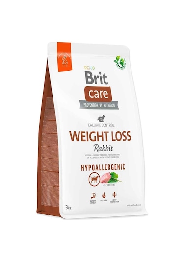 Brit Care Hypo Allergenic Weight Loss Tavşan Etli Kilo Dengeleyici Yetişkin Köpek Maması 3 KG